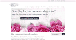 Desktop Screenshot of cornwallweddingguide.com